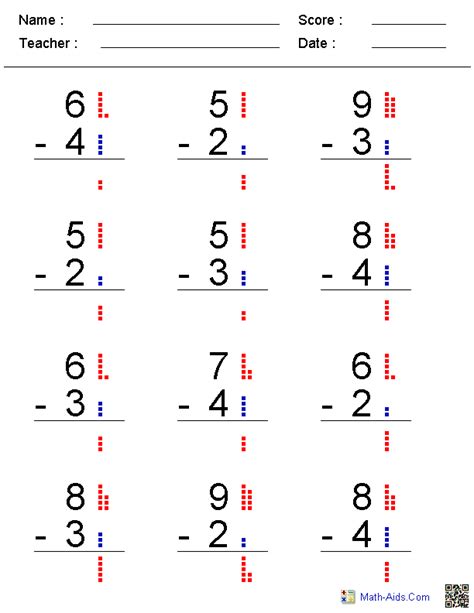 math aids subtraction